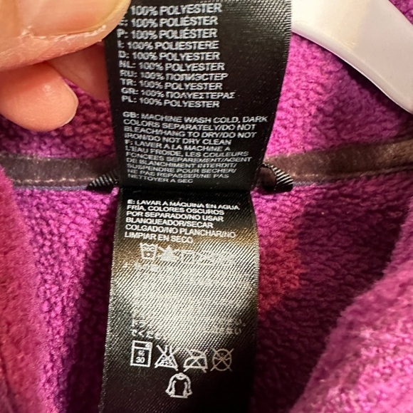 The North Face Crescent Ridge Shawl Collar Fleece Womens Sz‎ M purple Pullover - Picture 7 of 7